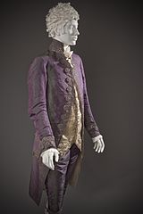 Shot silk suit - 1790 (Wikimedia)