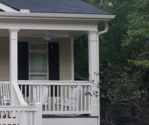 photo of Vanessa's writing office porch