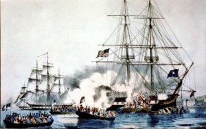 Privateers at war during the battle of 1812