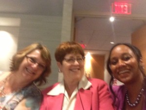 Amy Pfaff, Candace Hern, Vanessa Riley enjoying a session.